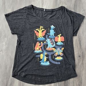 Slub t-shirt kaiju monsters